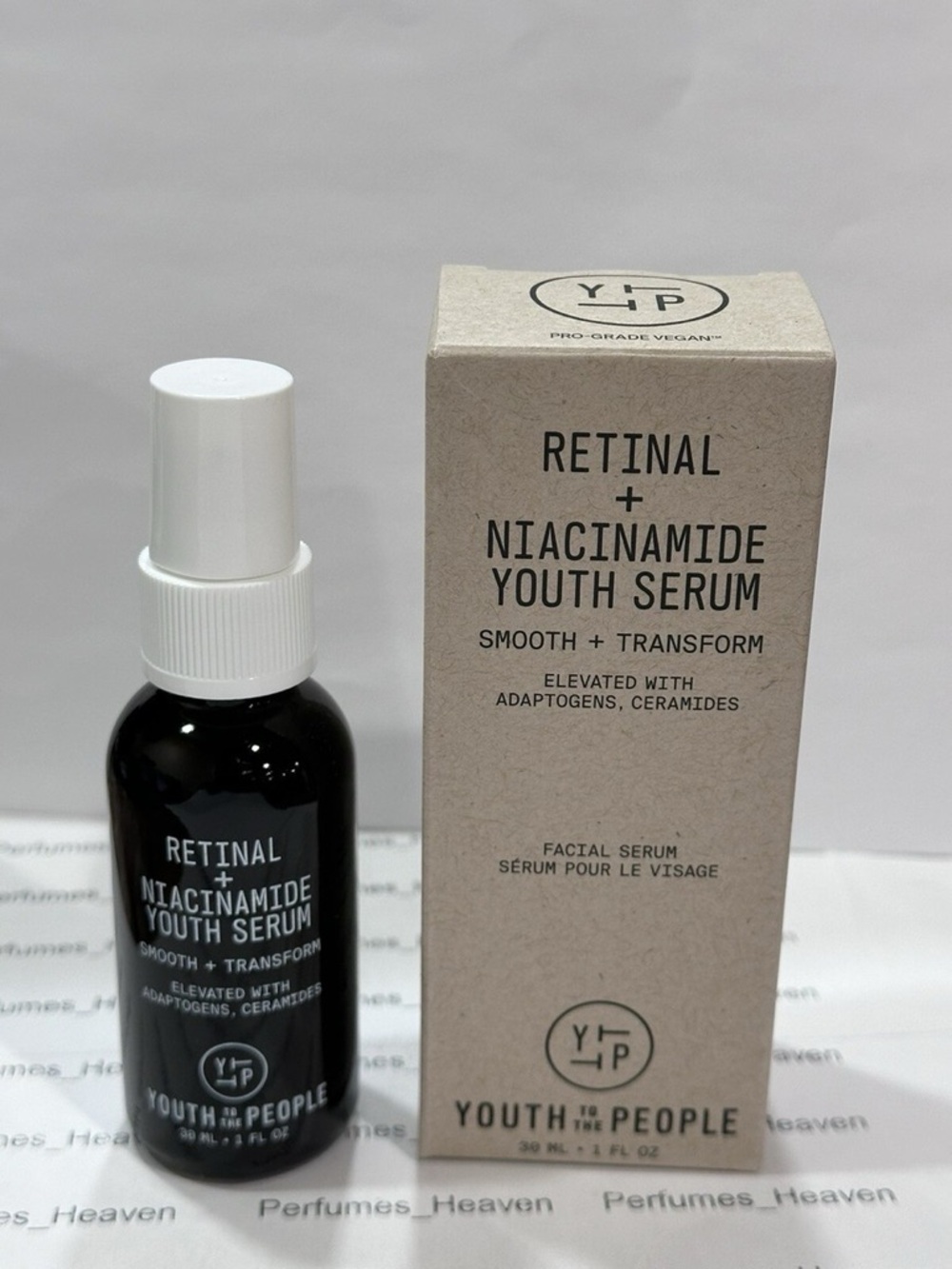 NIB Retinal + Niacinamide Youth Serum SMOOTH + TRANSFORM- Black